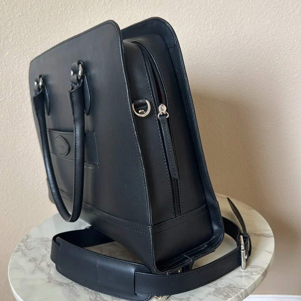 Su.B. dgn Leather Briefcase